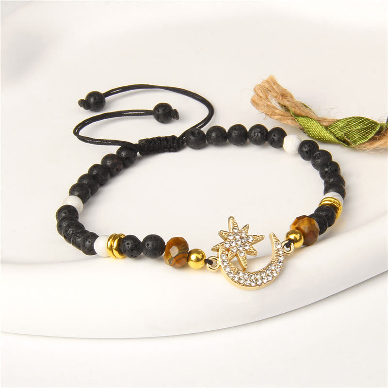 Olivenorma "Moon And Starlight" Gemstone Moon & Star Bracelet - image 15