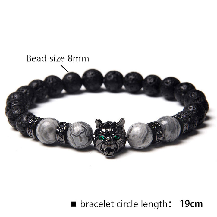Olivenorma Gray Tiger Eye Wolf Bracelet - image 1