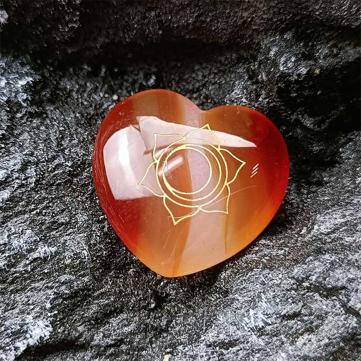 7 Chakra Stones Heart-shaped Crystal Set - image 5