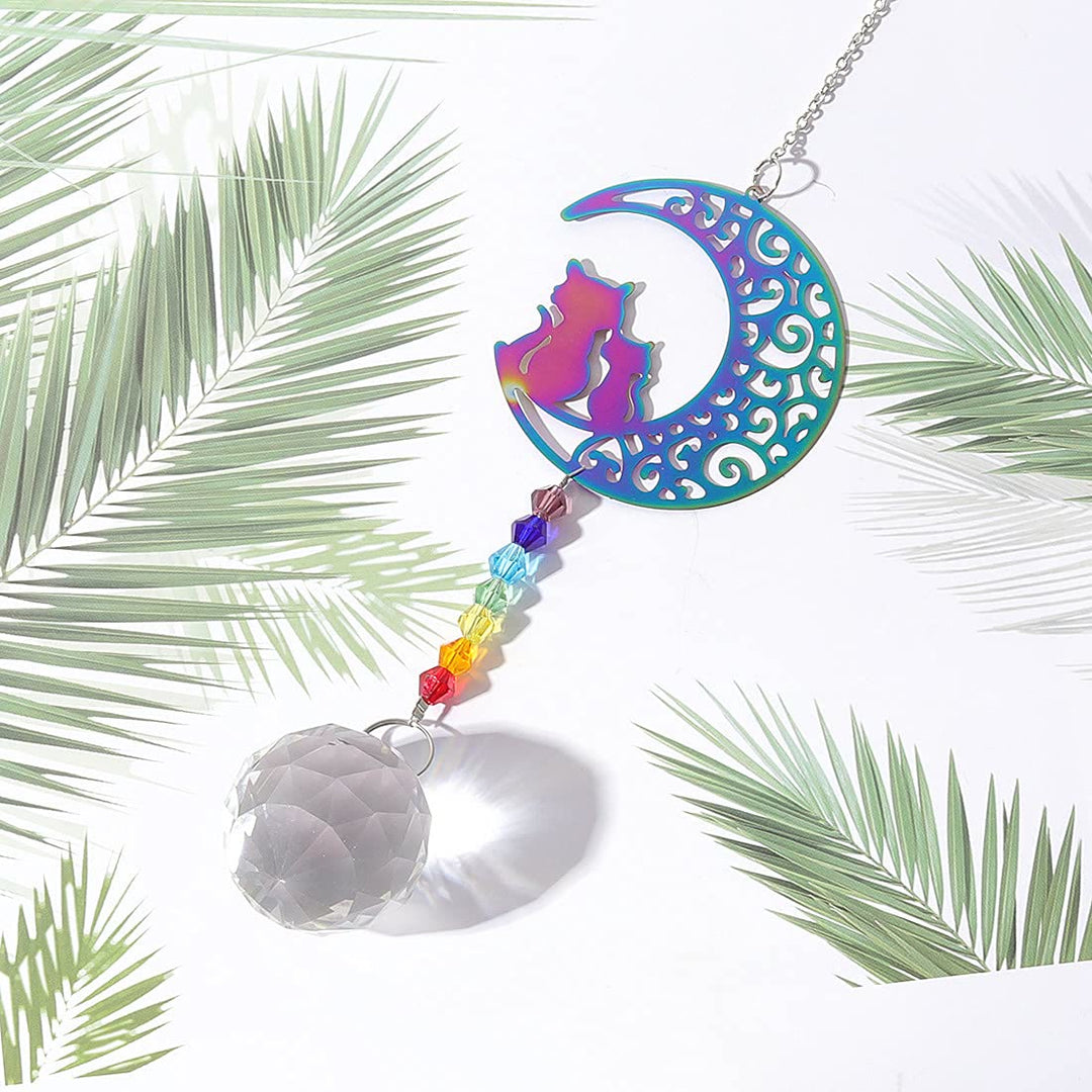 Olivenorma Clear Crystal Hanging Chakra Beads Wind Chime Suncatcher - image 24