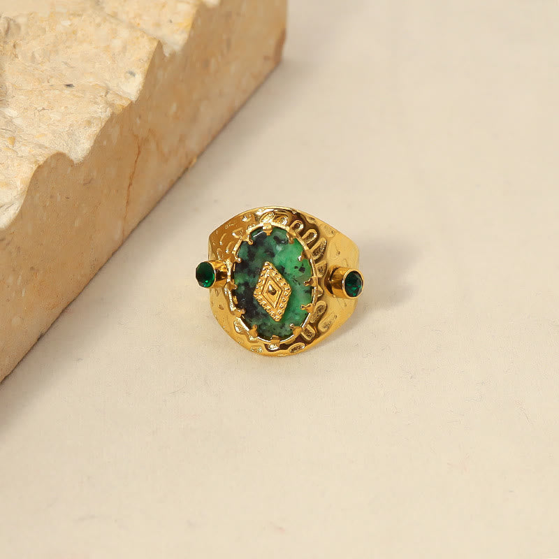 Olivenorma African Turquoise Adjustable Ring - African Turquoise#2 - image 2