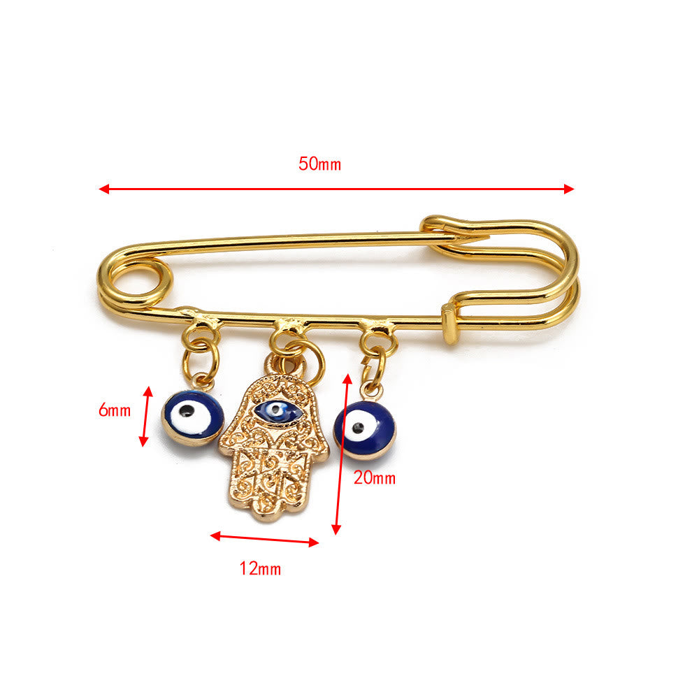 Olivenorma Evil Eye Hamsa Series Brooch - Evil Eye & Hamsa - image 2