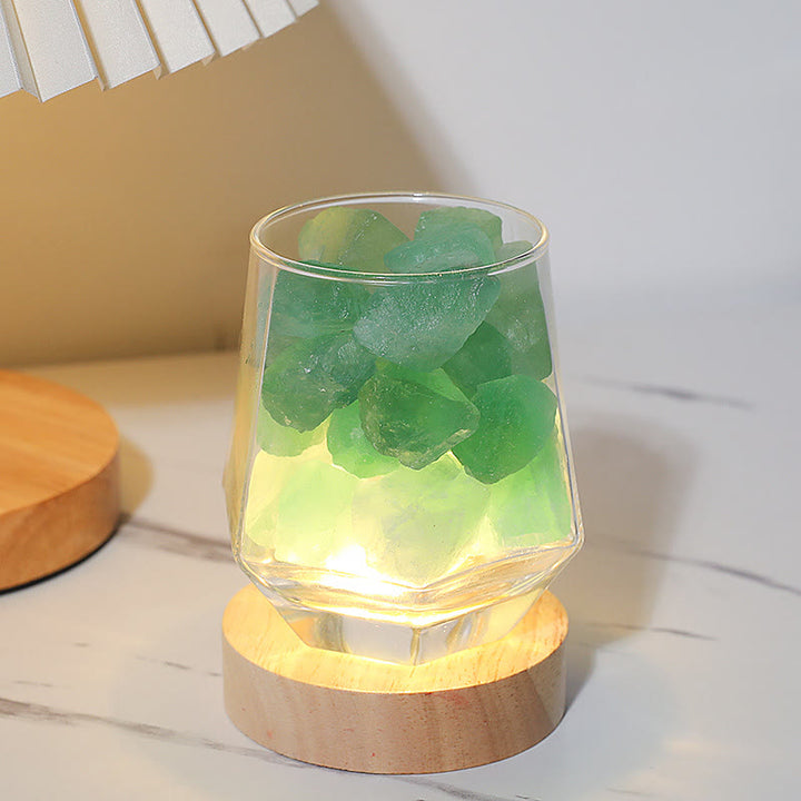 Olivenorma Indoor Crystal Aromatherapy Stone Lampz - Green Fluorite - Shangri-la - image 5