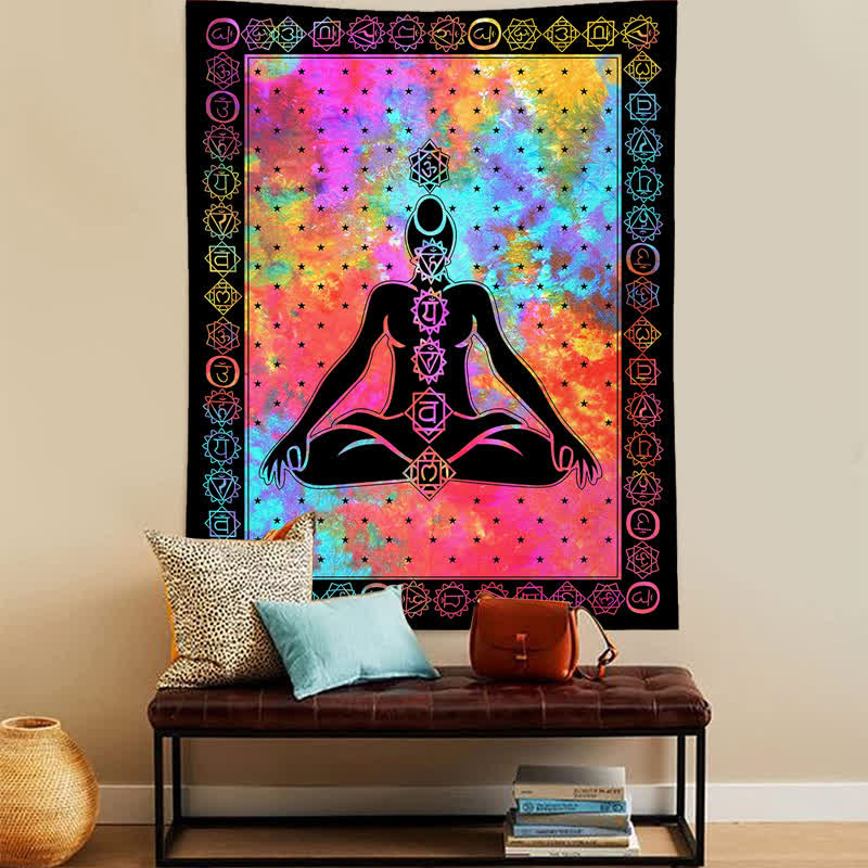 Meditation Vintage Wall Hanging Tapestry - image 2