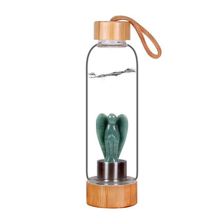 Olivenorma Carved Angel Water Bottle Crystal Decoration - Green Aventurine - image 10