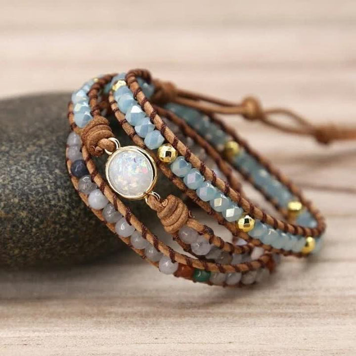 Olivenorma Healing Opal Bead Meditation Protection Bracelet - image 0