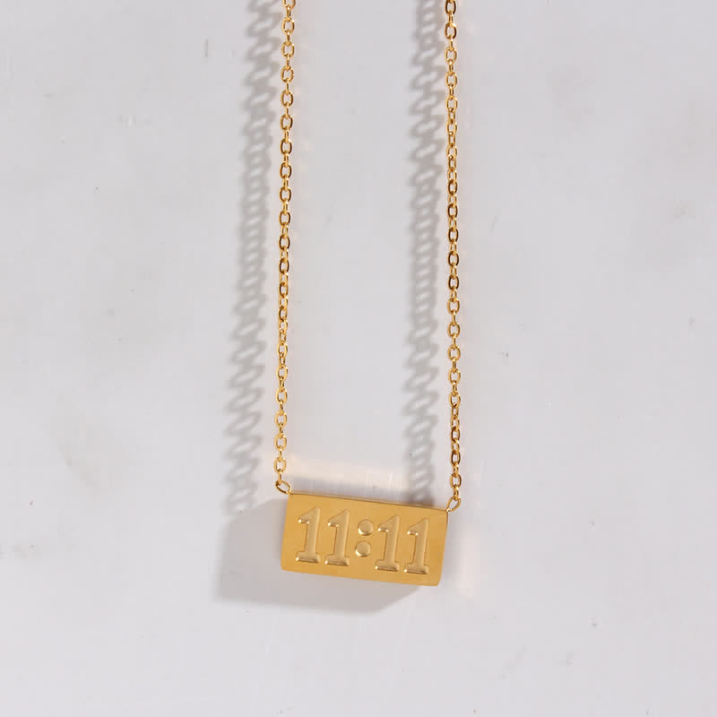 Olivenorma 11:11 Angel Number Dainty Necklace And Ring - image 13