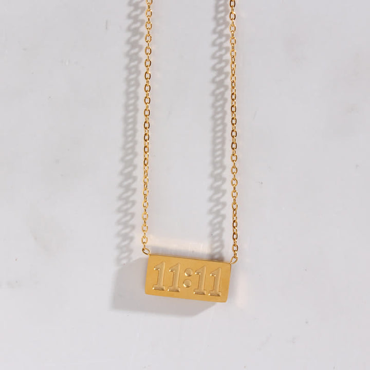 Olivenorma 11:11 Angel Number Dainty Necklace And Ring - image 13
