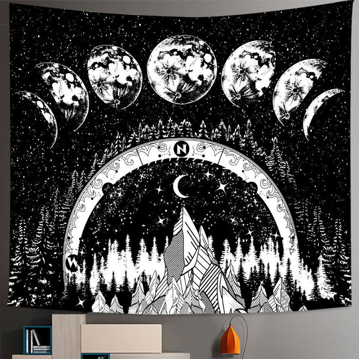 Olivenorma Seven Chakra Tree Of Life Boho Mandala Tapestry - Brushed Fabric - Moon Phases - 98.42"*70.86"(250*180cm) - image 5