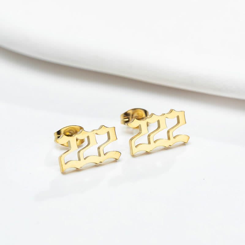 Angel Number Minimalist Earrings - image 5