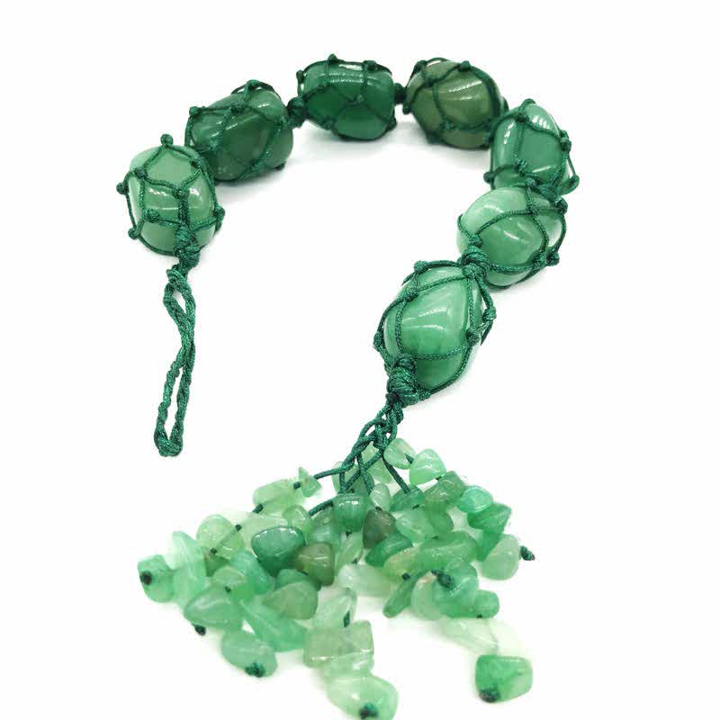 Olivenorma The 7 Chakra Healing Reiki Stone Meditation Tassel Decoration - Green Aventurine - image 16