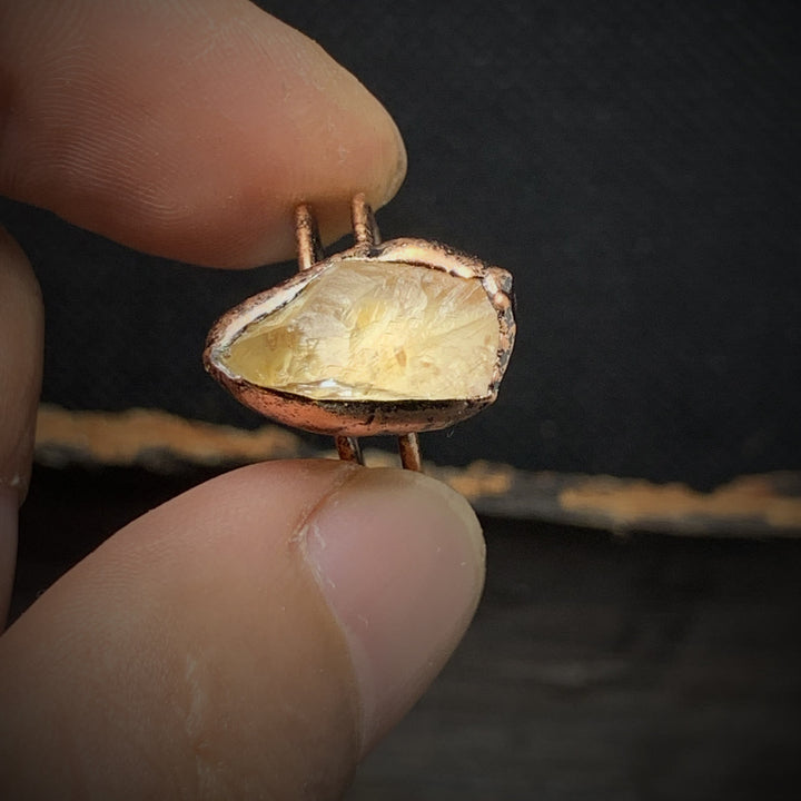 Olivenorma Natural Irregular Raw Stone Twelve Birthstone Adjustable Ring - image 71