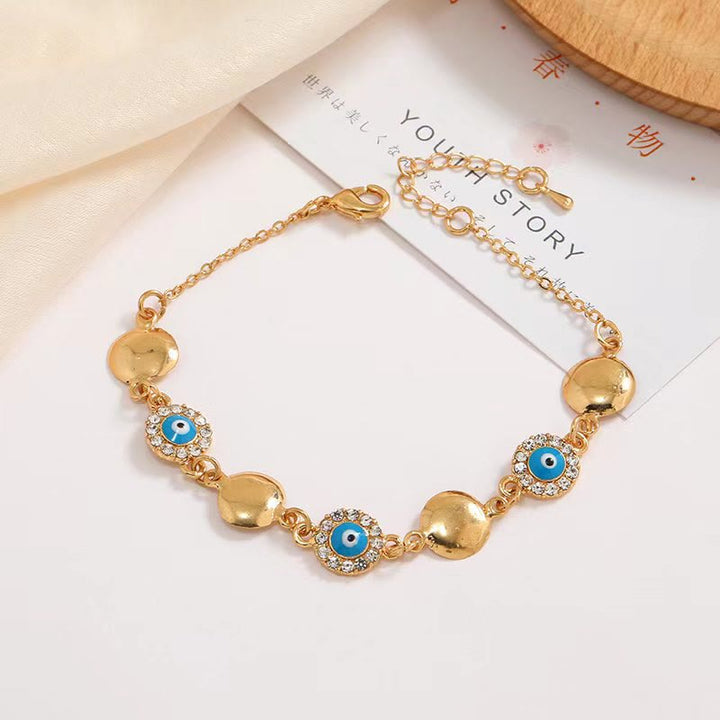 Olivenorma Blue Turquoise Evil Eye Bracelet - Evil Eye#2 - image 2