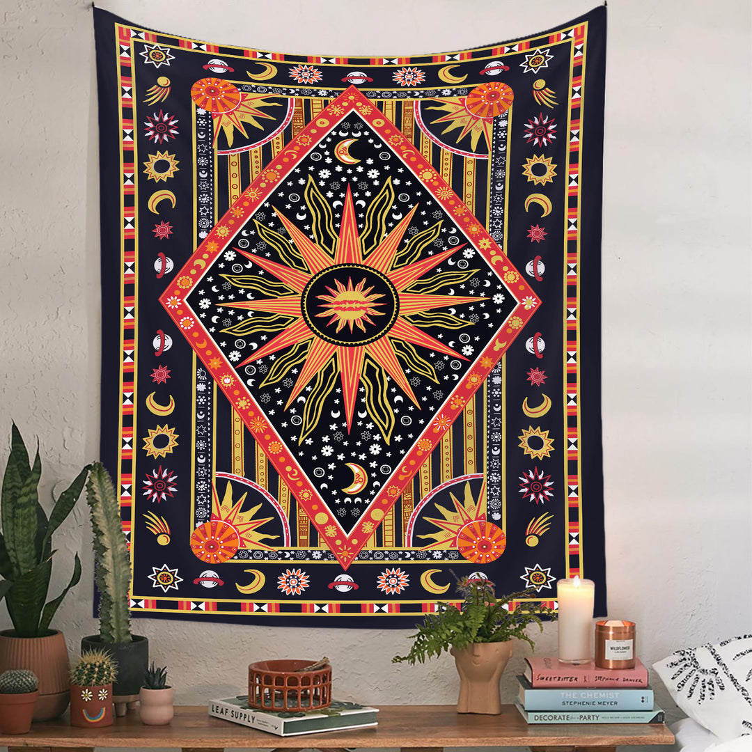 Olivenorma Sun Rays Moon Bohemia Tapestry - image 3