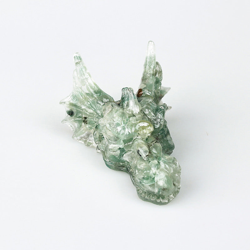 Olivenorma Natural Crystal Dragon Gemstone Decoration  - Green Aventurine - image 1