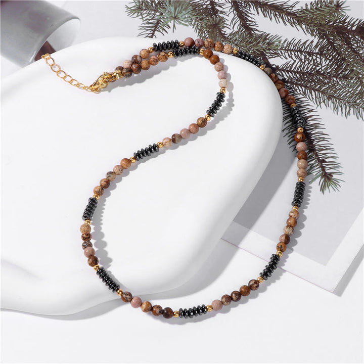 Olivenorma Gemstone & Hematite Necklace - image 0