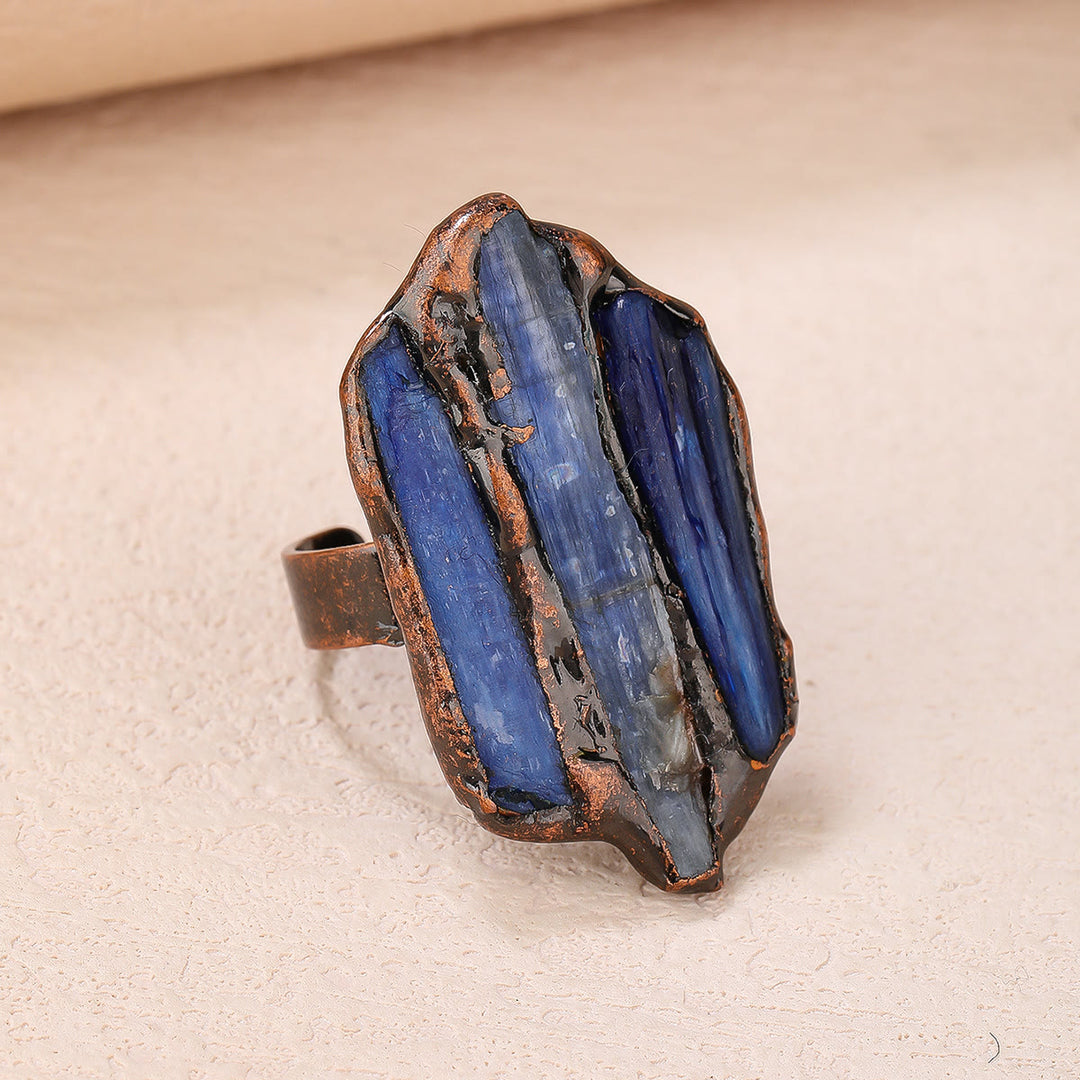 Olivenorma Kyanite Rough Irregular Opening Adjustable Ring - Kyanite - image 0