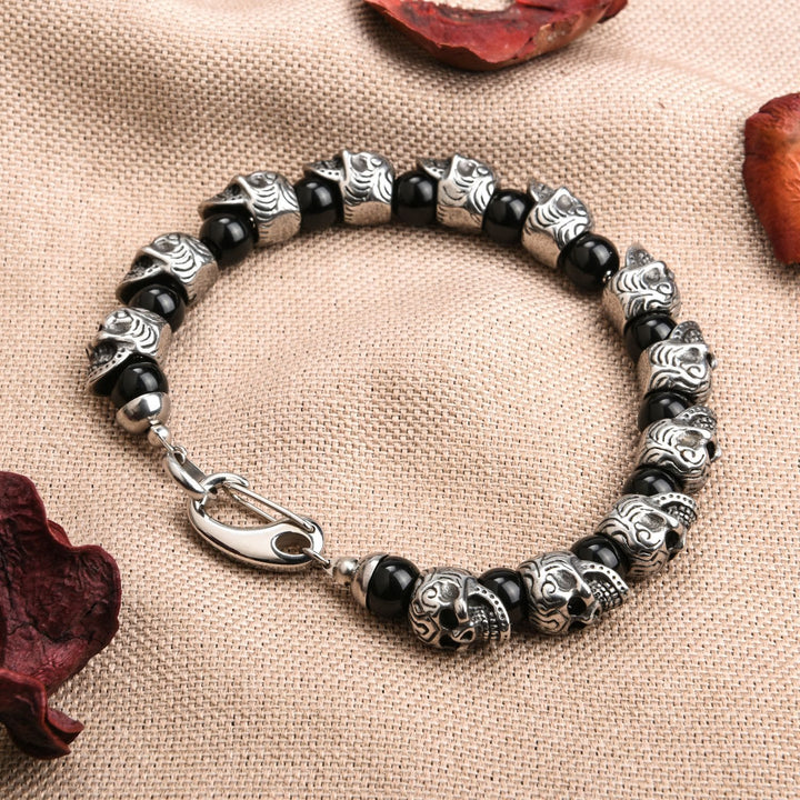Olivenorma Natural Tiger Eye Handmade Stainless Steel Bracelet - image 28
