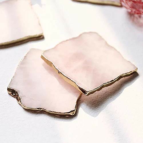 Olivenorma Rose Quartz Coaster Gemstone Decoration - 120-150mm - image 0