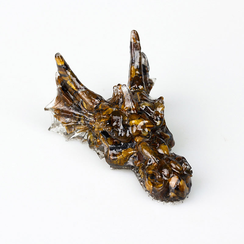 Olivenorma Natural Crystal Dragon Gemstone Decoration  - Tiger Eye - image 16