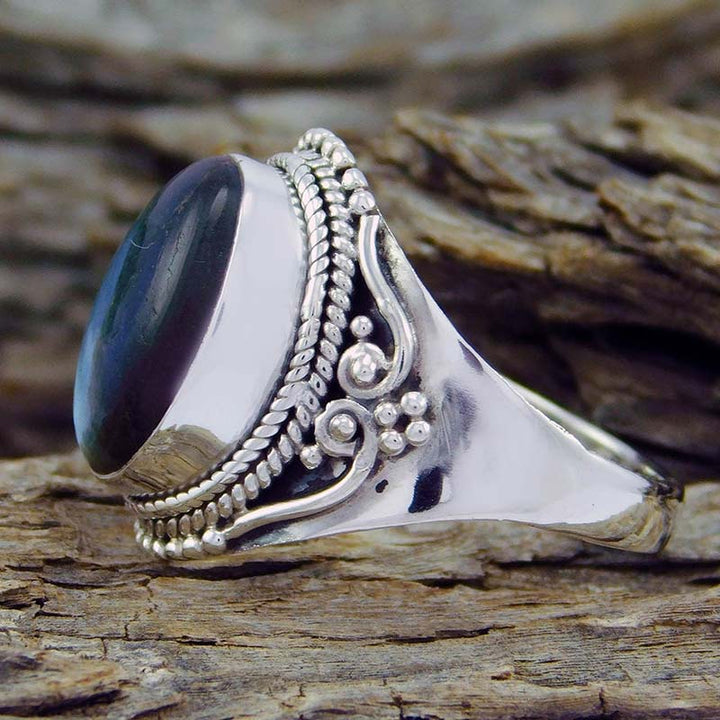 Olivenorma Moonstone Retro Style Healing Ring - image 1