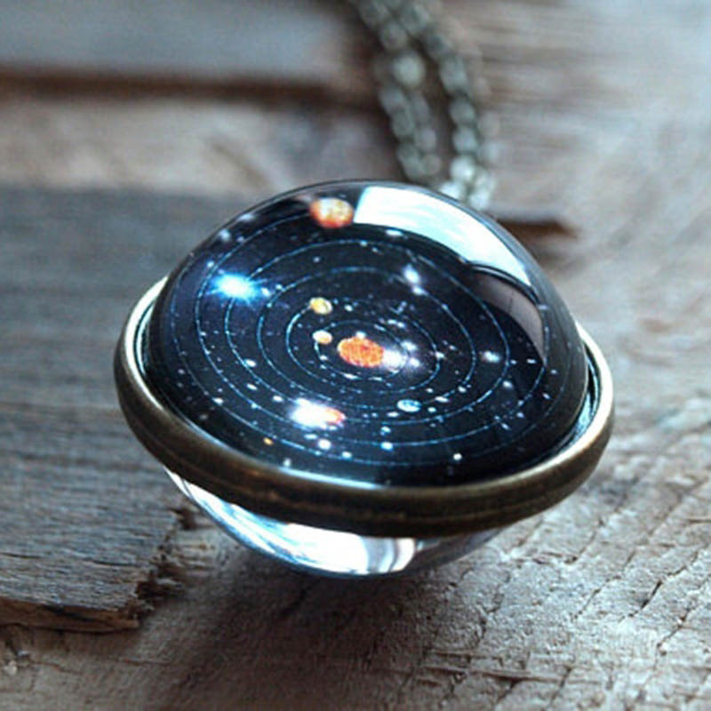 Olivenorma Solar System Galaxy Necklace - image 1