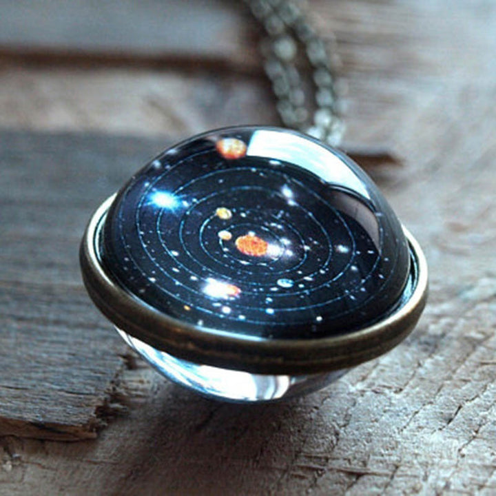 Olivenorma Solar System Galaxy Necklace - image 1