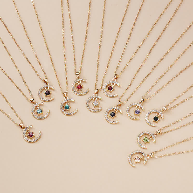 Olivenorma Month Birthstone Star Creative Necklace - image 15