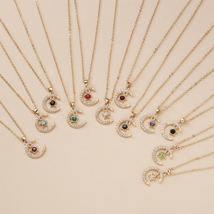 Olivenorma Month Birthstone Star Creative Necklace - image 15