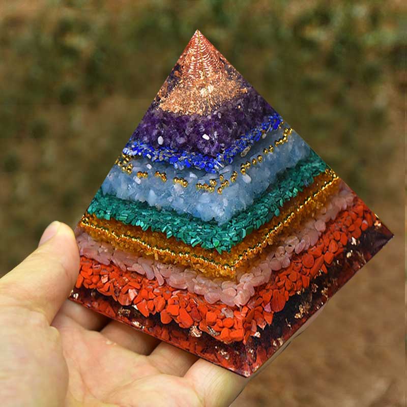 Olivenorma Natural Chakra Balance Orgone Pyramid - image 1