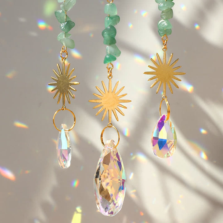 Olivenorma Moon Crystal Hourglass Wind Chime Suncatcher - image 10