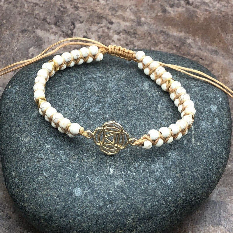 Olivenorma Turquoise White Turquoise Double Braided Wrap Bracelet - White Turquoise - image 5