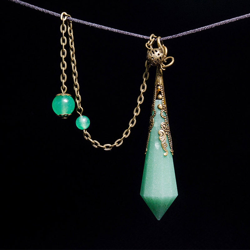 Olivenorma Green Aventurine Energy Balance Pendulum - image 3