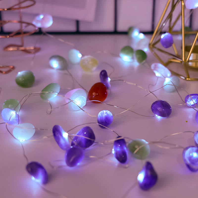 Olivenorma Natural Crystal Polished Stones Lamp Christmas Atmosphere Decoration - image 1