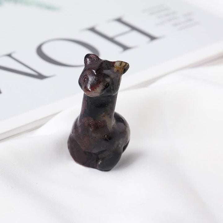 Olivenorma Carving Alpaca Gemstone Decoration - Garnet - image 13