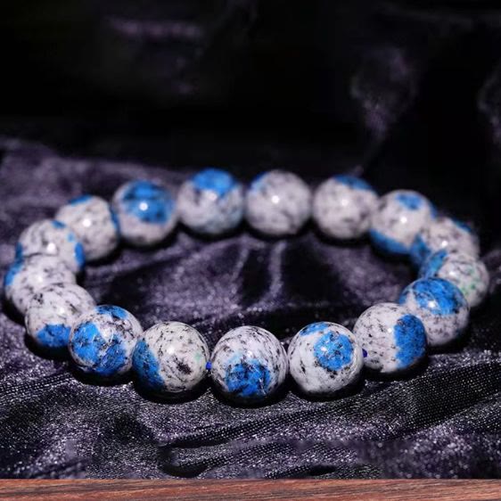 Olivenorma Natural Azurite 11mm Beads Energy Stone Bracelet - image 1