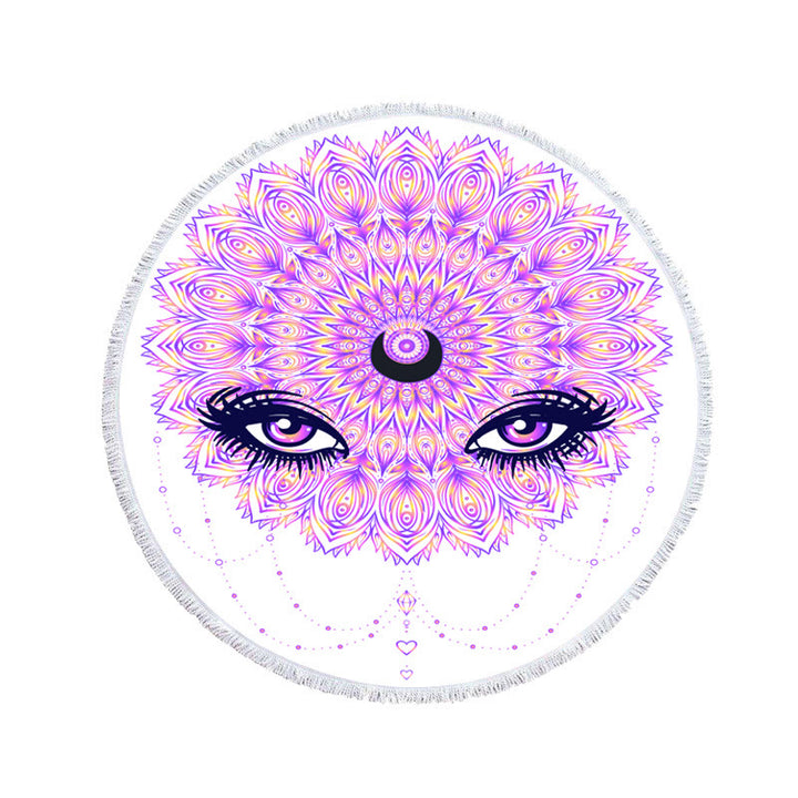 Olivenorma Evil Eye Hamsa Round Beach Towel Tapestry - image 8