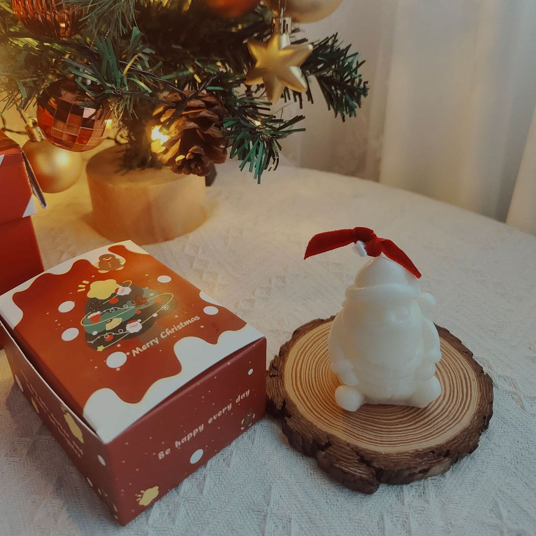 Olivenorma Christmas Cake Cookie Model Candle - Sitting Santa Claus-5.3*7.2cm - image 6
