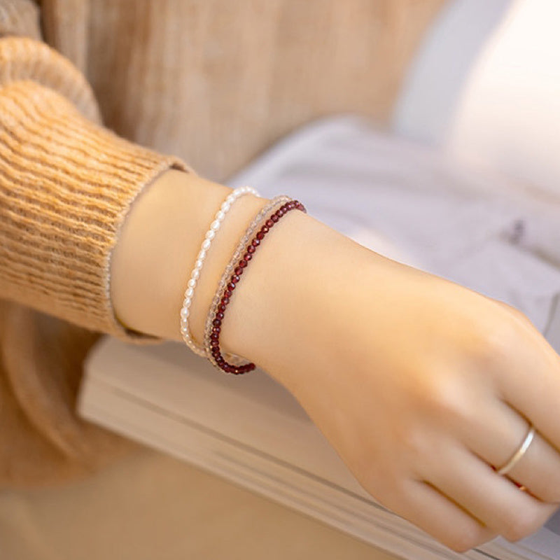 Eternal Love - Garnet Gemstone Bracelet - image 2