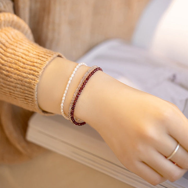 Eternal Love - Garnet Gemstone Bracelet - image 2