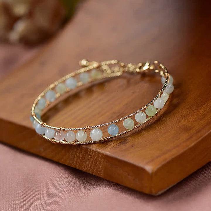 Narural Morganite Gemstone Bracelet - Morganite - image 0