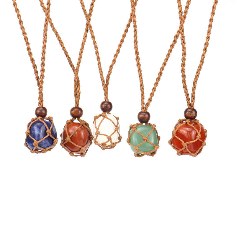 Natural Crystal Protection Necklace - image 0