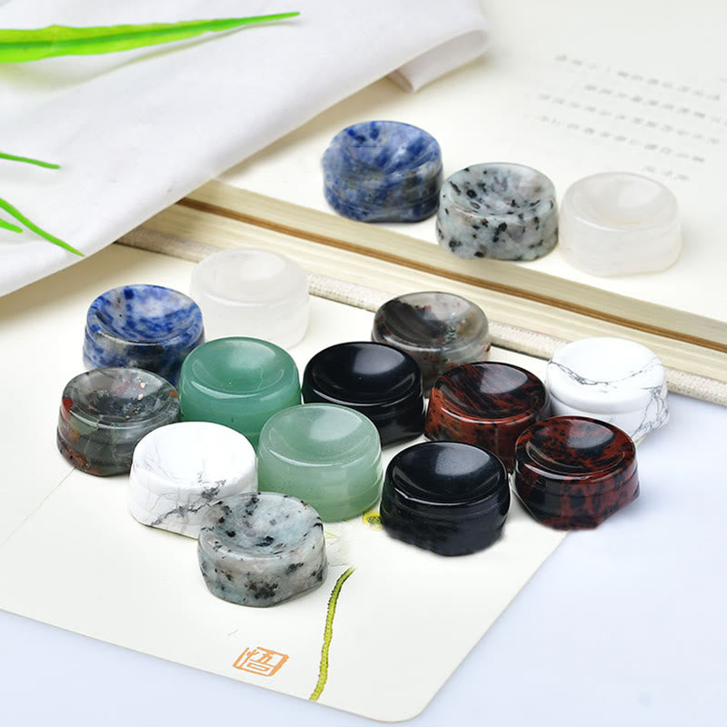 Olivenorma Natural Mineral Crystal Base Round Ball Holder Gemstone Decoration - image 32