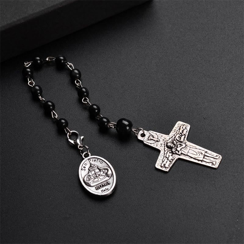 Olivenorma Vatican Holy Father Cross Pendant Rosary Beads Bracelet - image 3