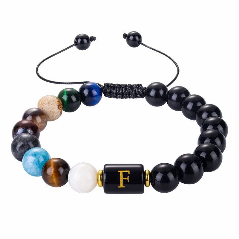 Olivenorma Cosmic Galaxy Protection Letter Bracelet - F - image 8