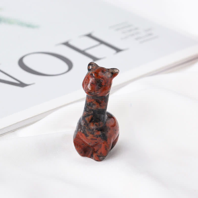 Olivenorma Carving Alpaca Gemstone Decoration - Mahogany Obsidian - image 7