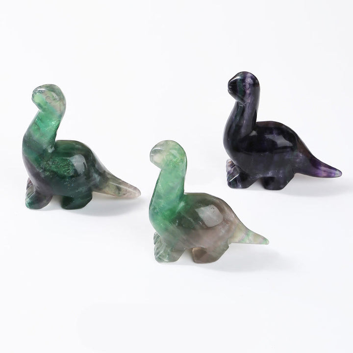 Olivenorma 2.5 Inches Crystal Dinosaur Home Docor Gemstone Decoration - Fluorite - image 7