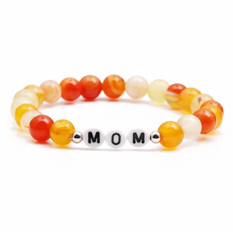 Olivenorma "For Mom" - Yellow Agate Love Bracelet - MOM - image 2