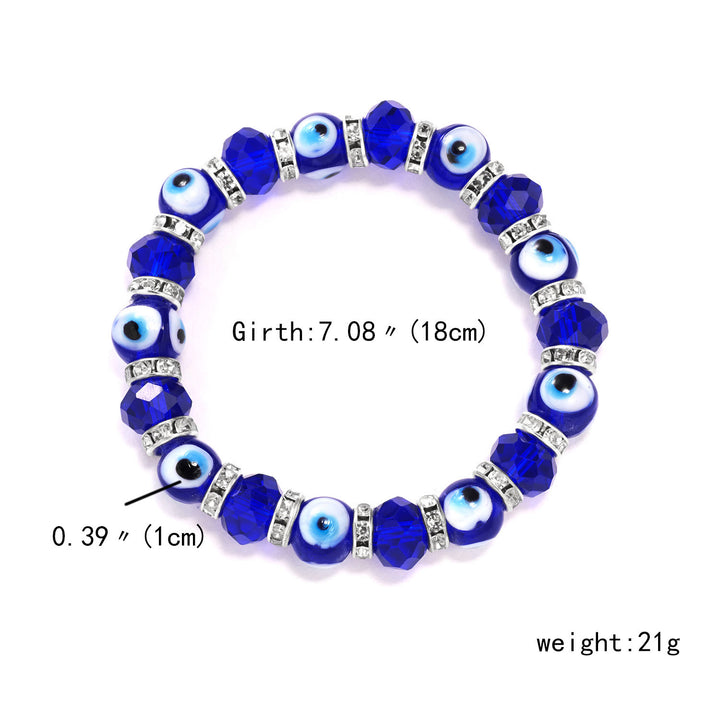 Olivenorma Evil Eye Hamsa Pendant Epoxy Zircon Bracelet - image 21