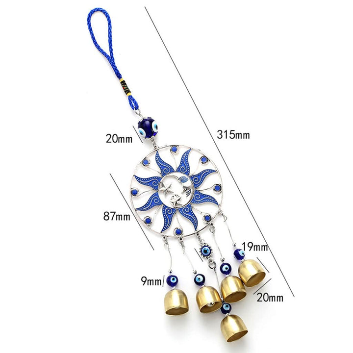 Olivenorma Evil Eye Sun Moon Wind Chime Ornament - image 6